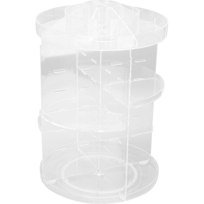 360° Drehbarer Schminktisch, Kosmetikbox Mit Großem Fassungsvermögen, Schmuckständer Aus Acryl