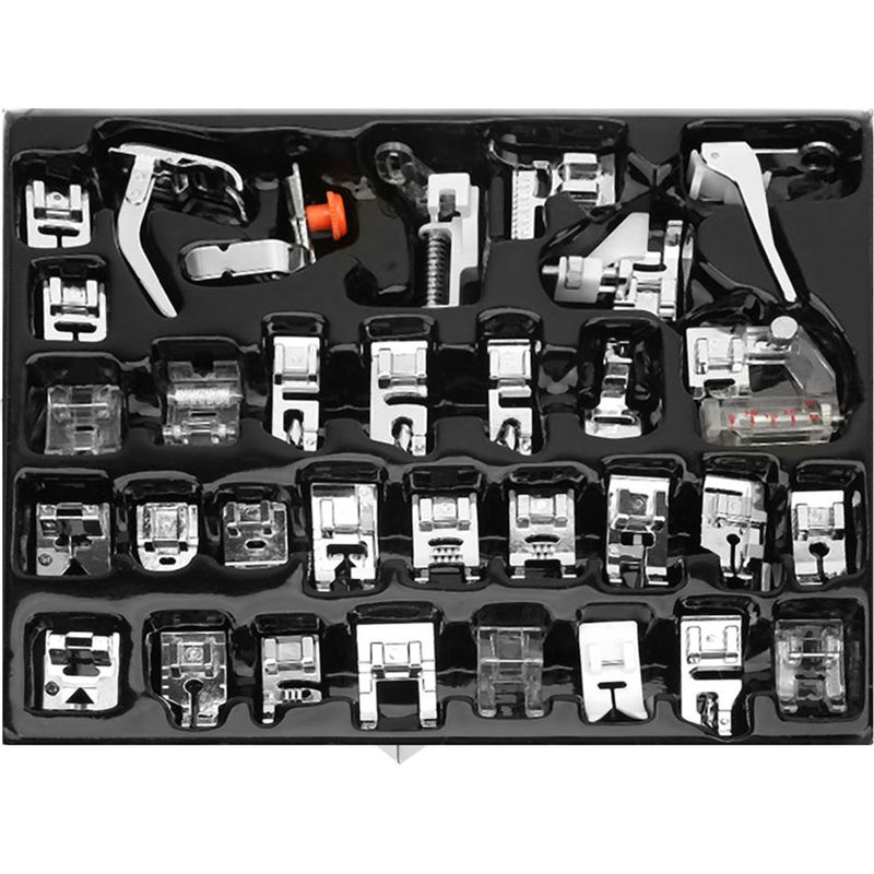 Set Mit 32 Multifunktionalen Nähfüßen Für Haushaltsnähmaschinen, Nähzubehör