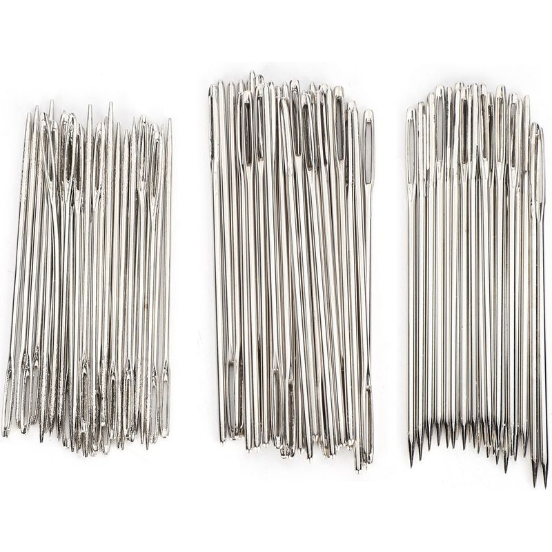 Set Aus Stahlnähnadeln Für Kleiderreparaturen, Stickereien Und Strickarbeiten, Handnähwerkzeug
