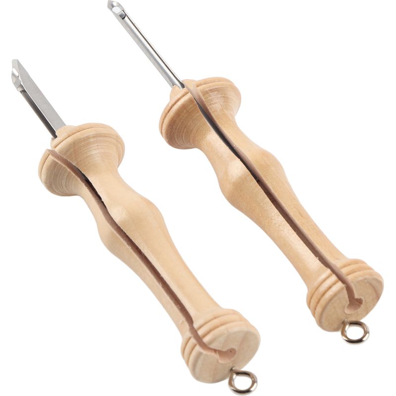 Set Mit 2 Sticknadeln Aus Holz, Diy-handstrickset, Kreatives Nähwerkzeug