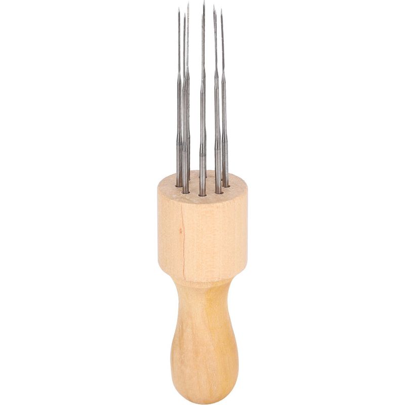 Professionelles Set Aus 8 Wollfilznadeln, Tragbares Werkzeug Mit Holzgriff, Diy-nadeln Zum Filzen.