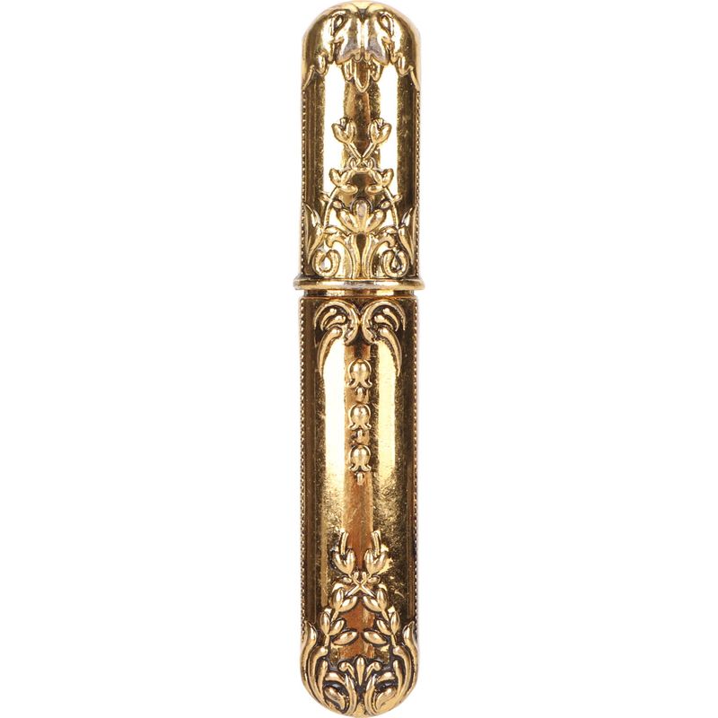 Vintage Nadeletui Mit Dreidimensionalem Gravurmuster, Elegante Aufbewahrungsröhre Für Nähnadeln, Nadelhalter, Diy-nähzubehör, Goldfarben