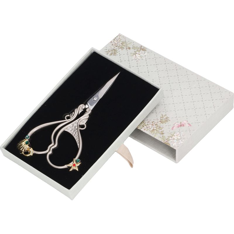 Hohle Nähschere Im Vintage-design, Leicht Und Tragbar, Edelstahl Mit Scharfen Kanten, Stickschere Für Stoffe