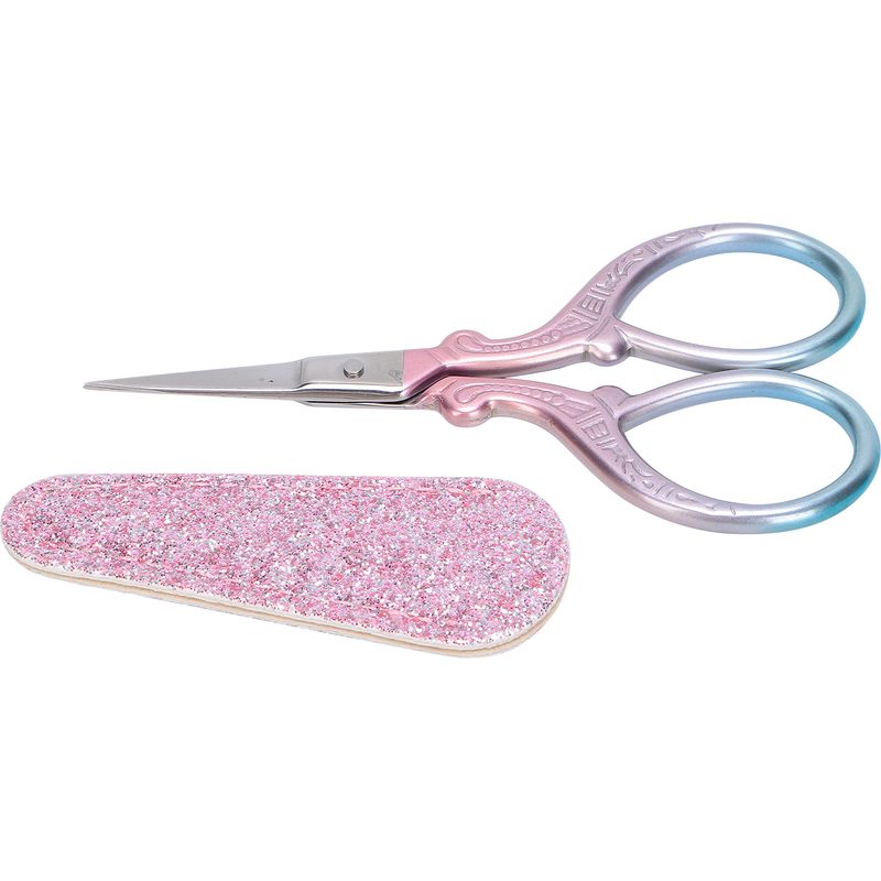 Stickschere Aus Edelstahl, Kleine Bastelschere Zum Papierschneiden, Für Kunst Und Handwerk (rosa)