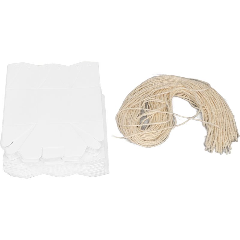 50 Sechseckige Geschenkboxen In Laternenform Aus Kraftpapier Mit Schnur, Exquisite Diy-geschenkboxen Für Hochzeiten Hms2212121