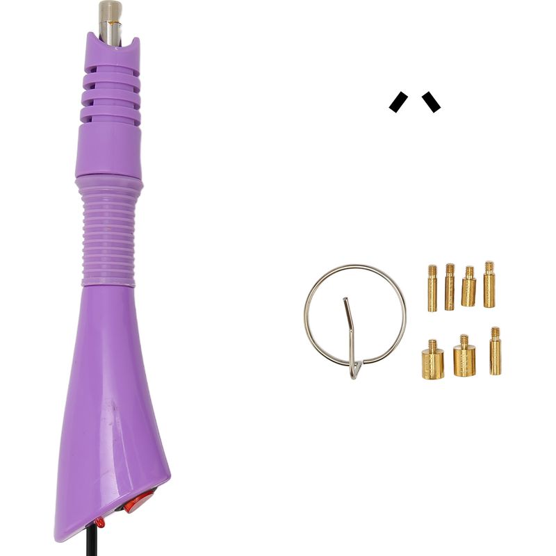 Set Mit 7 Strassapplikatorspitzen, Preiswertes Metallbügeleisen, Diy-kleiderbügeleisen, Lila, 110–220 V, Australischer Stecker