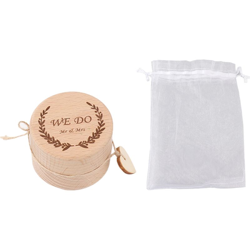 Elegante Und Tragbare, Geschnitzte Ringbox Aus Holz, Kleines Schmuckkästchen Für Heiratsanträge, Verlobungen Und Hochzeiten