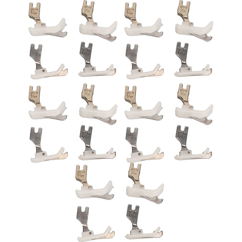 Set Mit 20 Nähfüßen Für Nähmaschinen, Aus Stahl Und Kunststoff, Einfache Montage, Passende Größe, Ersatzset Für Reparaturen.