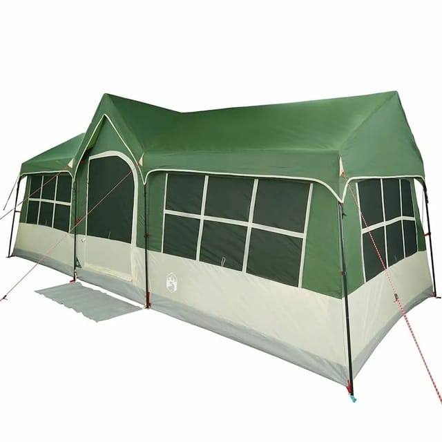vidaXL Zelte mit Dach Grün 622 x 295 x 238 cm Polyester 4100700