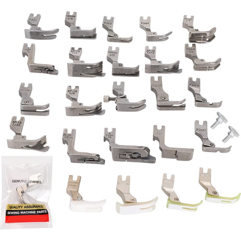 Set Mit 25 Nähfüßen Für Industrienähmaschinen, Diverses Zubehör