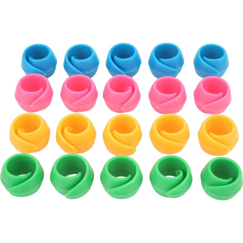 20 Rutschfeste Silikon-garnhalter Für Garnrollen, 4 Farben, Spulenhalter, Nähclips