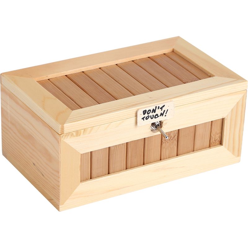 Elektronische Usb-box Aus Holz Mit Einem Niedlichen Tiger – Ein Unterhaltsames, Interaktives Anti-stress-spielzeug, Geschenkidee Und Schreibtischdekoration.