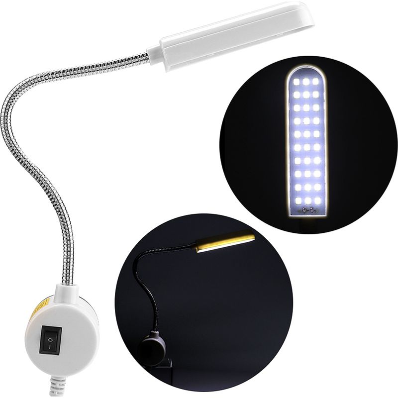 30-led-arbeitsleuchte Für Nähmaschinen, 110–265 V, Flexibler Magnetfuß, Schwanenhals