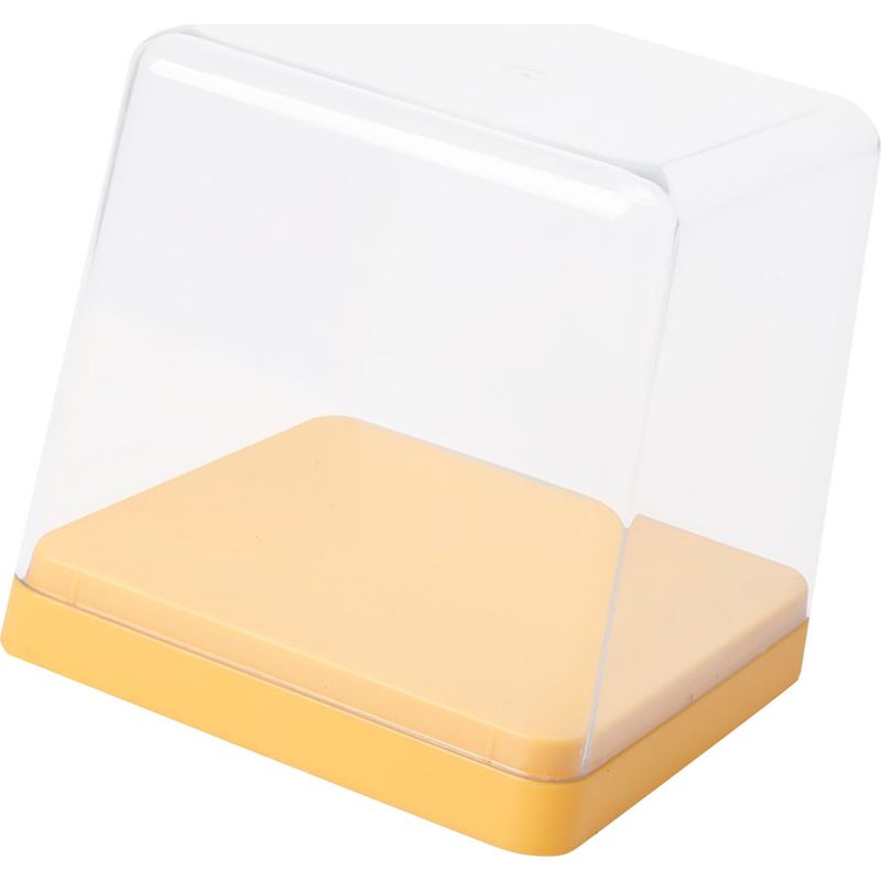 Aufbewahrungs- Und Präsentationsbox Für Spielfiguren, Transparent, Staubdicht, Stapelbar, Gelb