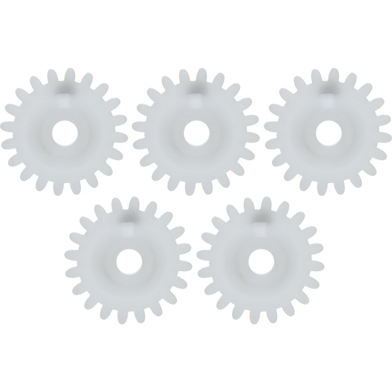 Satz Mit 5 Weißen Kunststoff-ritzeln Für Strickmaschinen, Kompatibles Ersatzteil Für Silver Reed