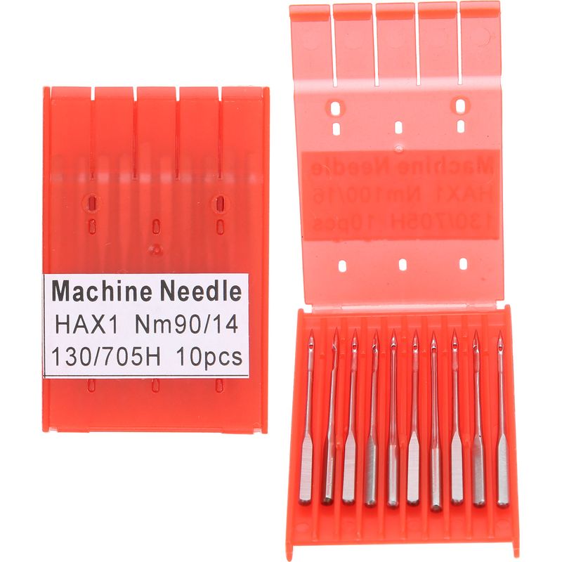 Packung Mit 20 Universal-nähnadeln Nm90/14 Für Haushaltsnähmaschinen, Mit Aufbewahrungsbox Für Schneider