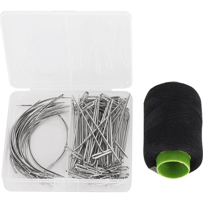 Set Aus 3 Gebogenen T-nadeln (c-nadeln) Für Lederhandwerksnähte, Handgefertigtes Multifunktionswerkzeug.