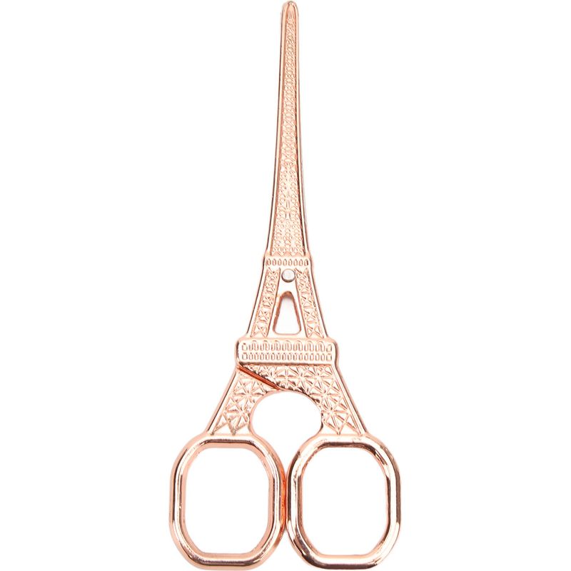 Retro-handarbeit: Schere Aus Roségoldenem Edelstahl, Rundes Design, Korrosionsbeständig, Robust Und Ideal Zum Sticken.