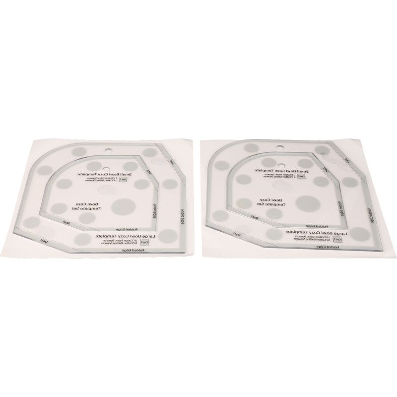 Set Mit 2 Acryl-schüsselschablonen (20 Cm), Exquisite Schüssel-nähschablone, Diy-nähzubehör, Heimwerken