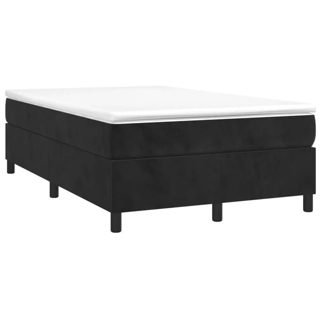 vidaXL Boxspringbettgestell Schwarz 120x200 cm Samt 3121110