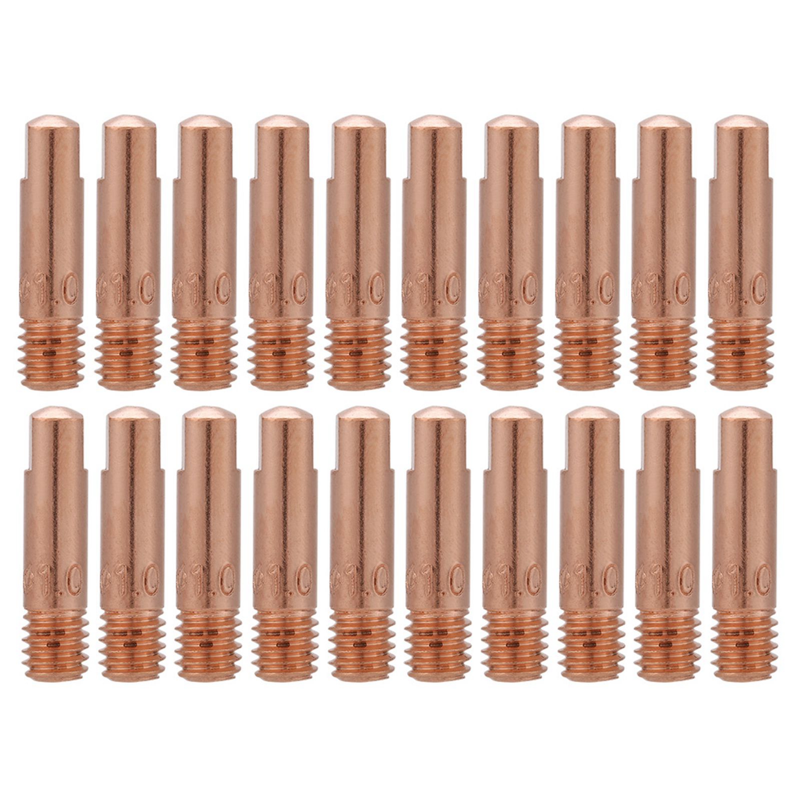 20 Kupferkontaktspitzen 1,0 Mm – Für Mig/mag-brenner 15ak