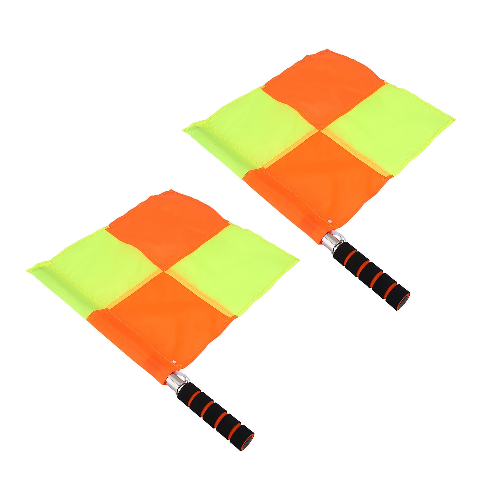 Schiedsrichterfahne Mit Aufbewahrungstasche, 2 Stück, Für Sportspiele, Fußball, Hockey, Training.