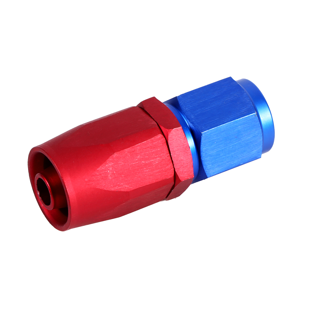 An6 0°-adapter – Schwenkbarer Anschluss Für Öl/kraftstoff Blau/rot