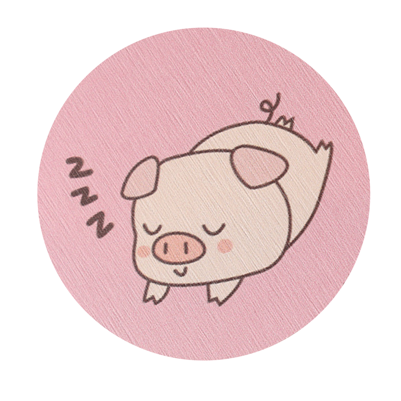 Runder Untersetzer Aus Kieselgur, Cartoon-design, Wasserabsorbierend, Isolierendes Besteck, Hitzeschutzkissen, Marmortischdekoration, Rosa Schweinchen.
