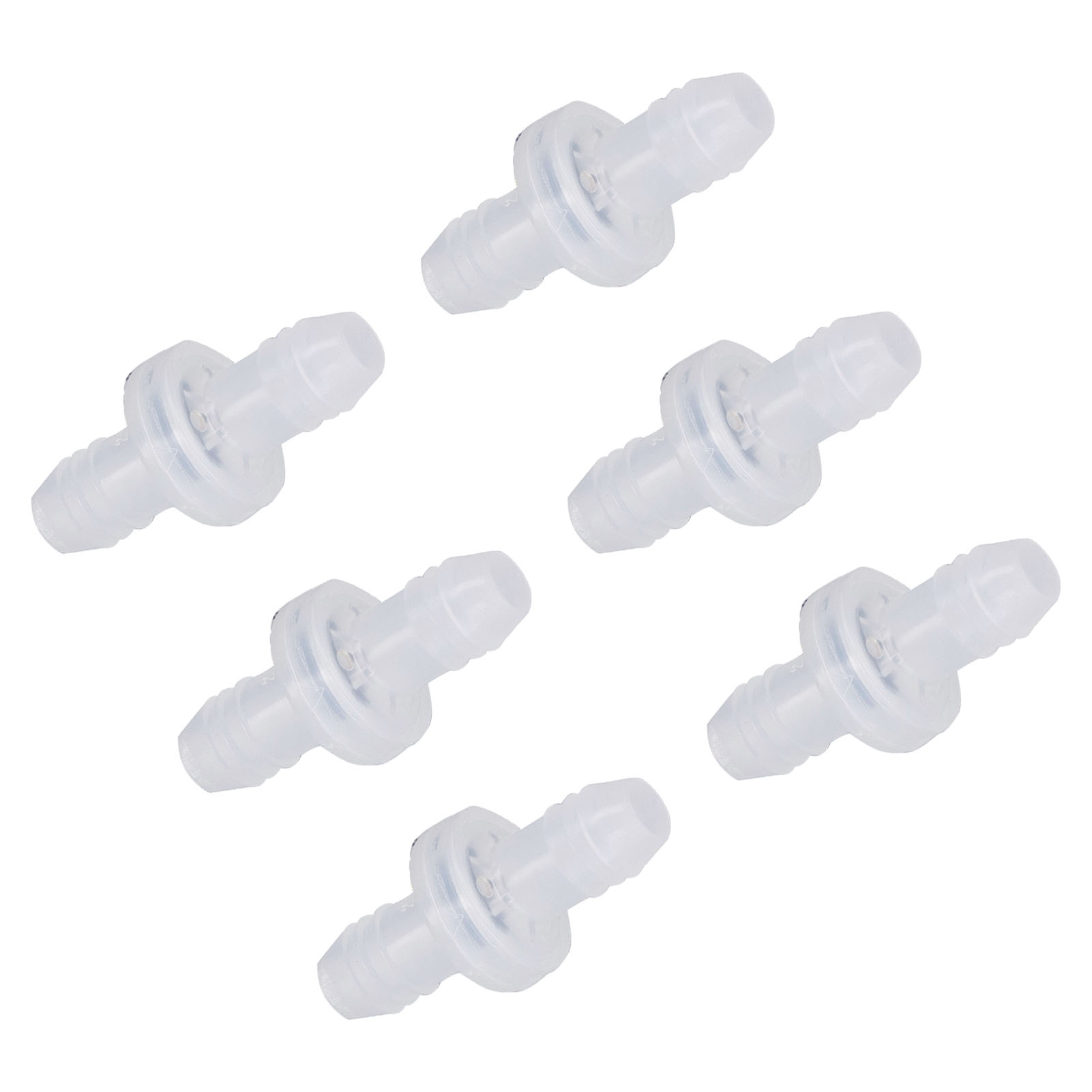 Stück Kunststoff-rückschlagventil 1-wege-inline Für Flüssigkeiten Und Gase 3/8 Zoll 10 Mm Schnittstellendurchmesser Cdpv6 Pp Fluorelastomer-gehäusemembran.