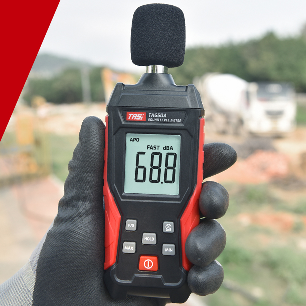 Tasi Ta650a Digitales Schallpegelmessgerät 30-130db Dezibeldetektor Audiotester Diagnosewerkzeug Metro Smart Sensor.