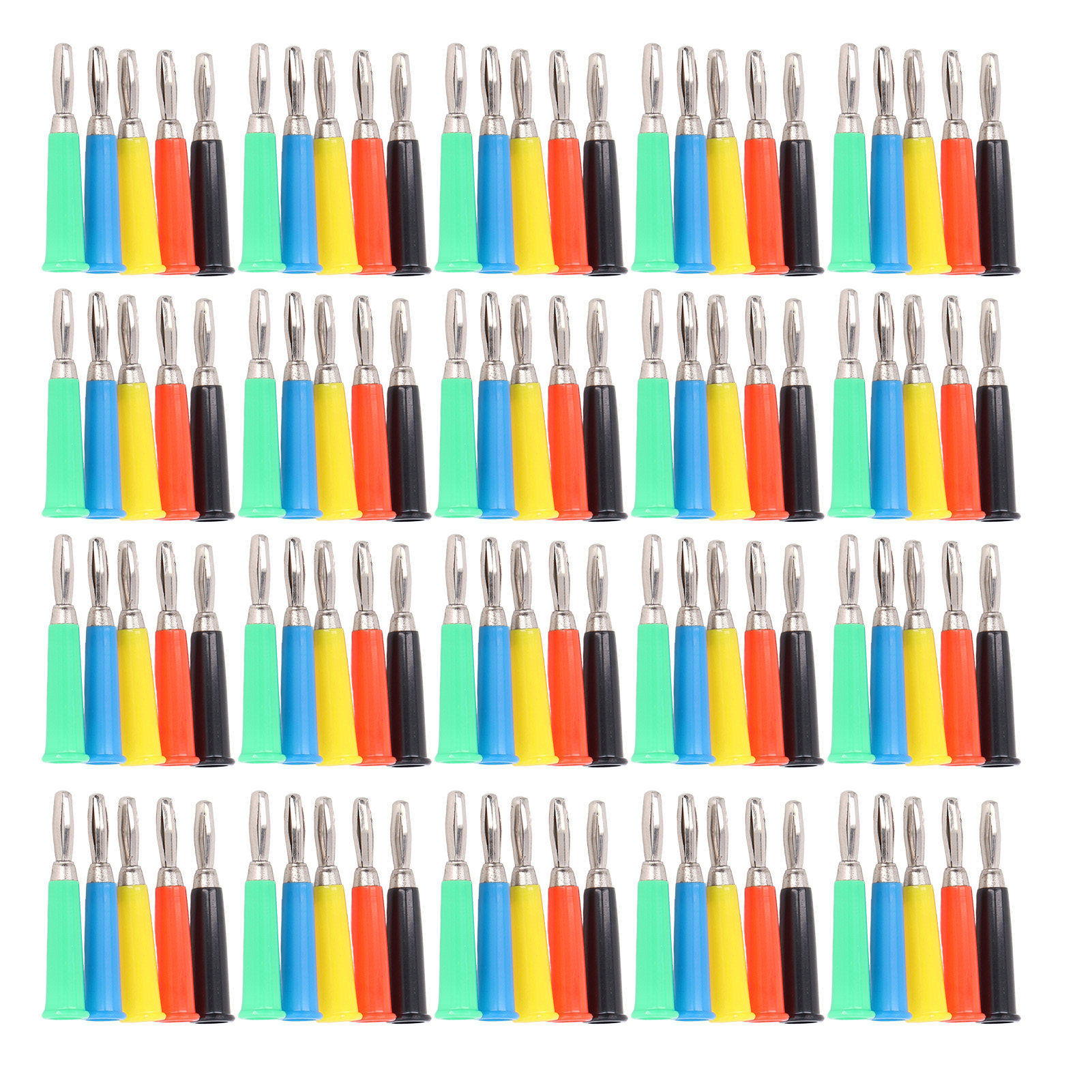 20 Sätze Hornförmiger Bananenstecker Aus Messing, Zinklegierung, Abs-geschweißter Steckverbinder Für 4-mm-spannungsprüfer.