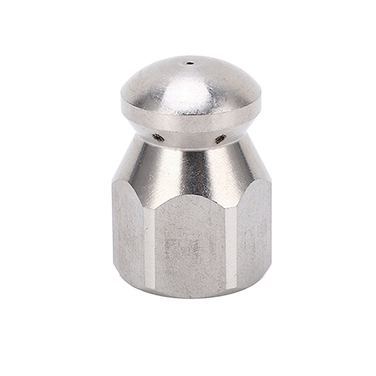 5000 Psi Hochdruck-waschdüse, Baggerrohrreinigung, Edelstahl-jet-reiniger, Runder Kopf Vorne 1 Hinten 6 Löcher G1/4 Zoll.