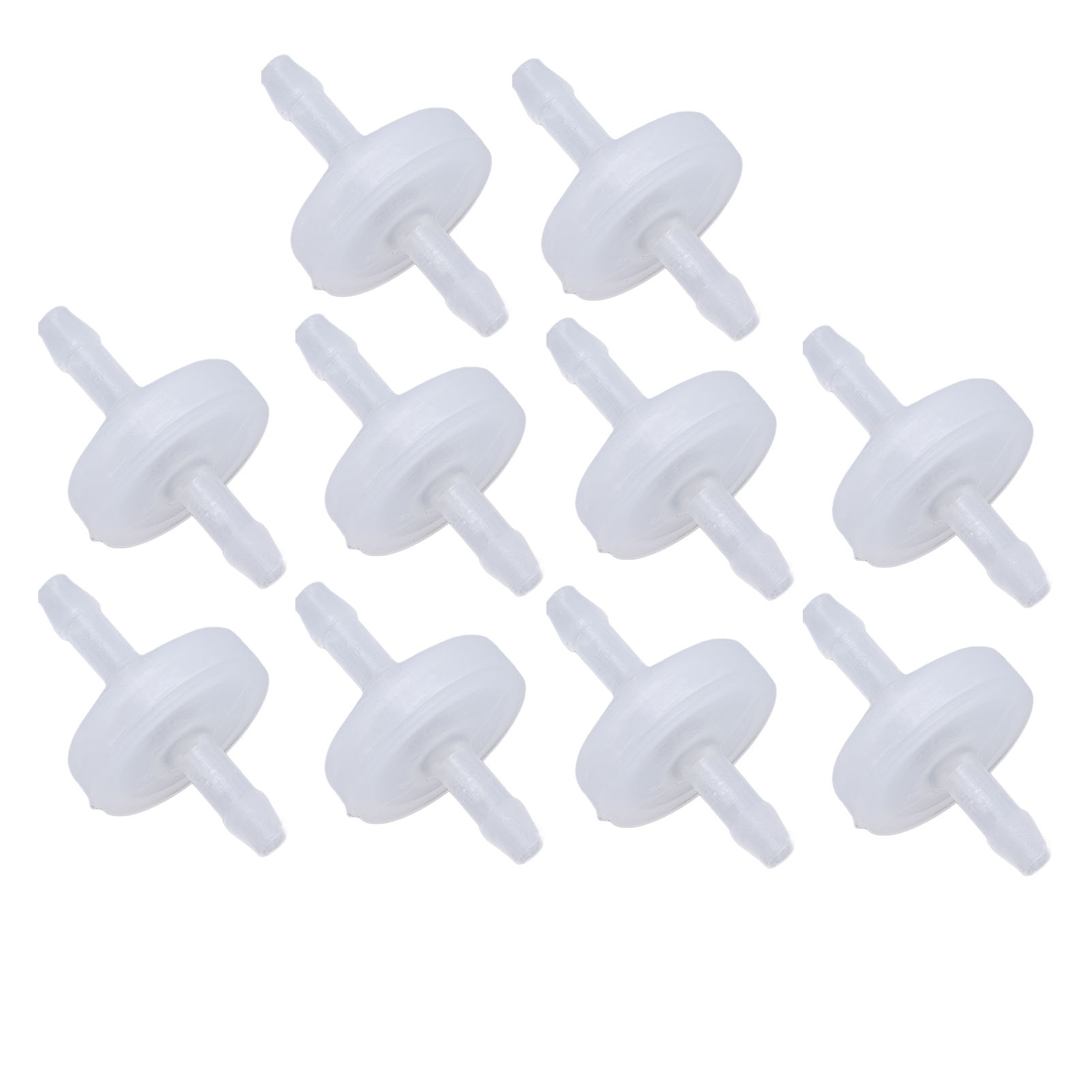 Rückschlagventil Aus Pp-kunststoff, 10 Stück, Ozonbeständige Membran, Einweg-wasserstopp, 3 Mm Durchscheinend.