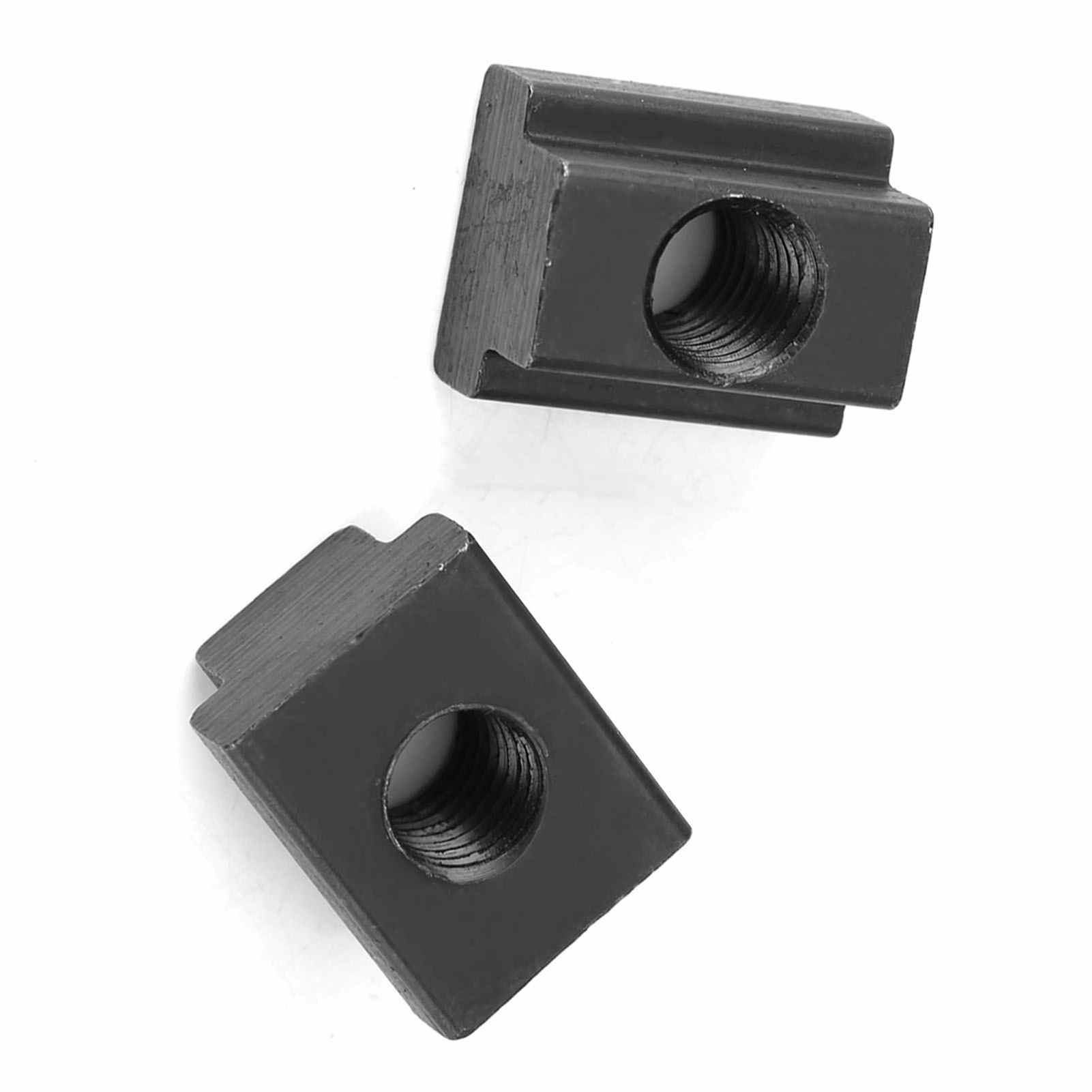 T-nutmuttern, Schwarz Oxidiert, M10 Gewinde, Maschinenklemmung Für Nuten In Werkzeugtischen, 10 Stück.