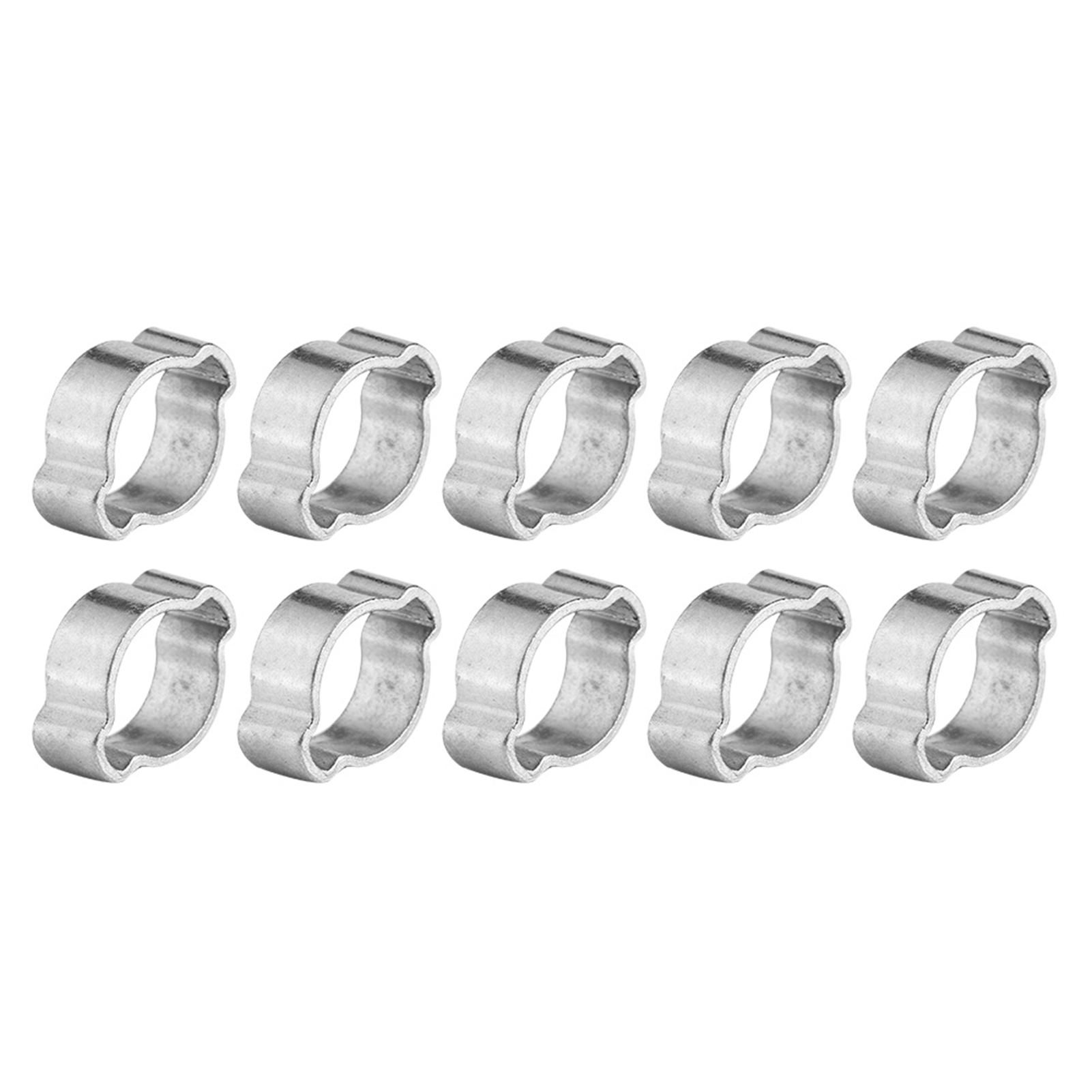 10 Verzinkte Schlauchschellen 9–11 Mm – Zwei Ösen Für Kraftstoffleitungen