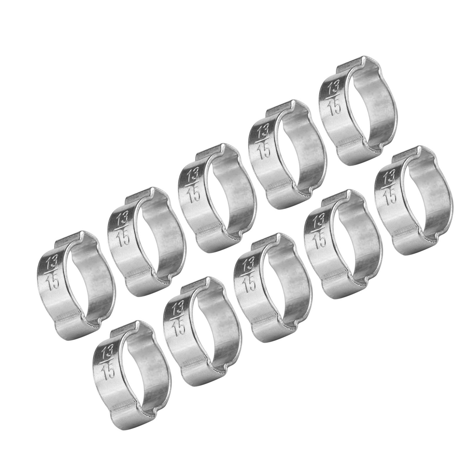 10 Verzinkte Schlauchschellen 13–15 Mm – Für Kraftstoffschläuche 5–23 Mm