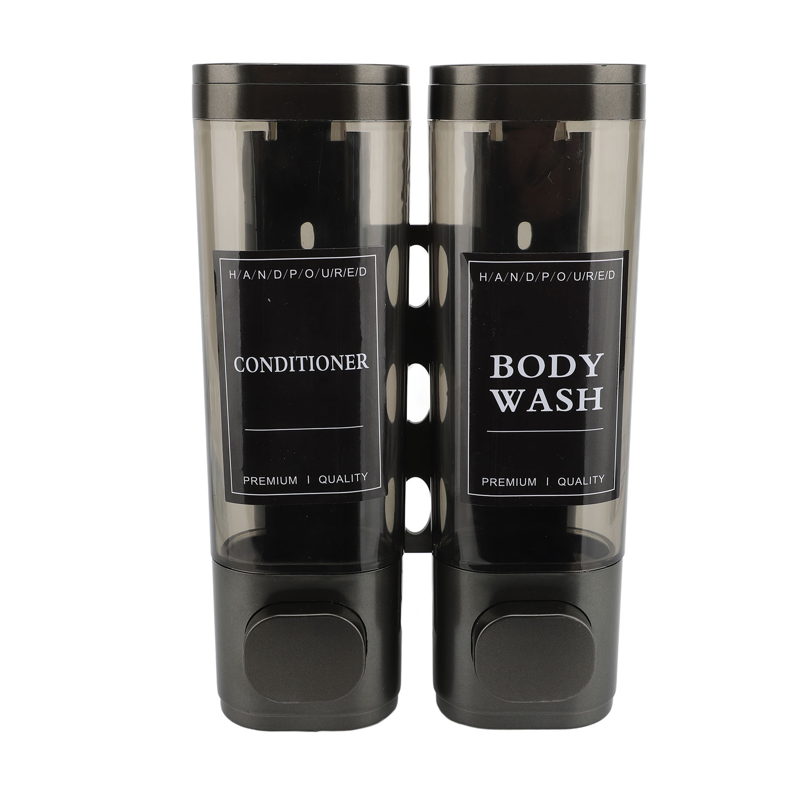 300-ml-seifenspender Aus Abs – Doppelkopf, Transparentgrau