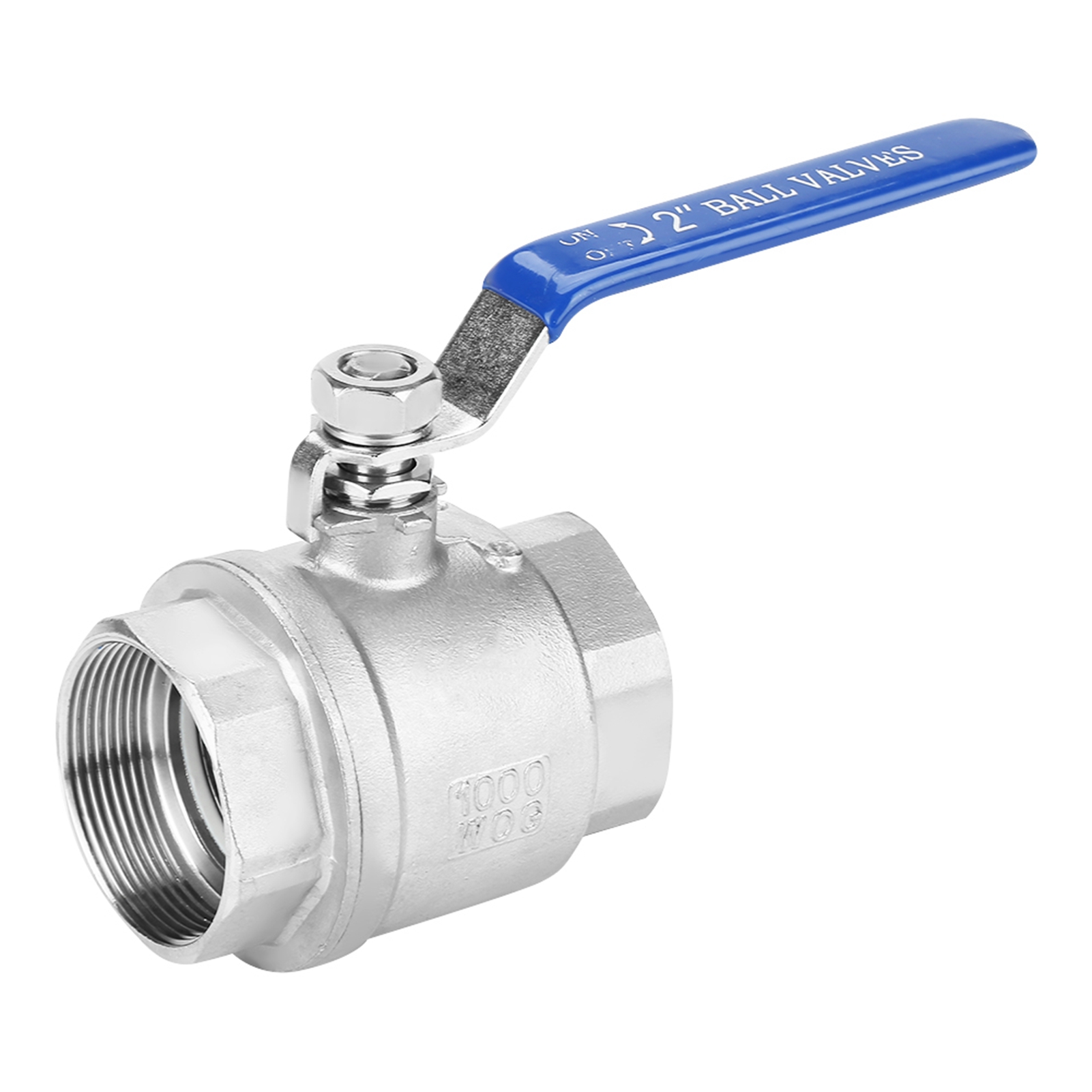 Kugelhahn Aus Edelstahl 304, 2" Dn50 – 1000 Wog, Zweiteilig, Gewinde