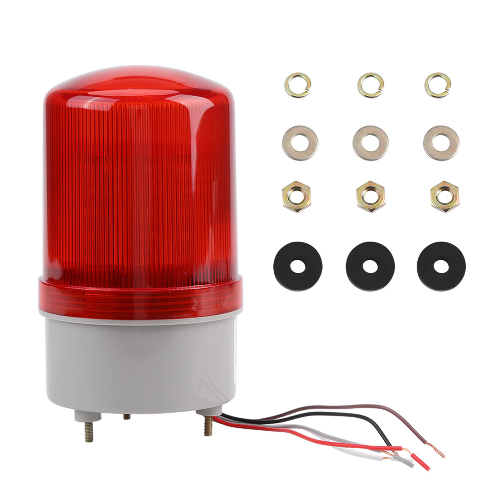 Rotes Led-warnsignal – Warnung Für Baustelle/werkstatt