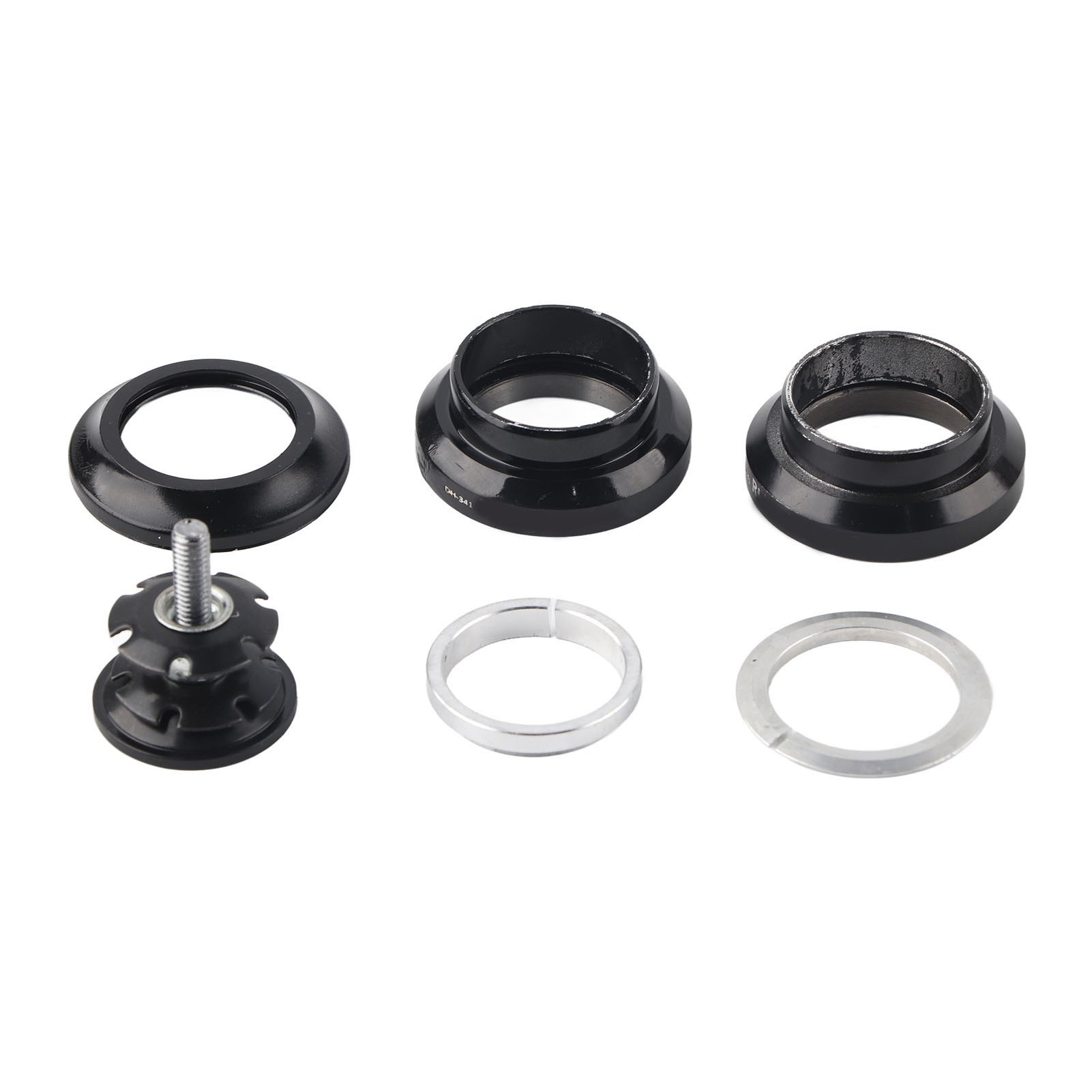 34-mm-fahrradsteuersatz – Aluminiumlegierung, 28,6-mm-lager, Schwarz