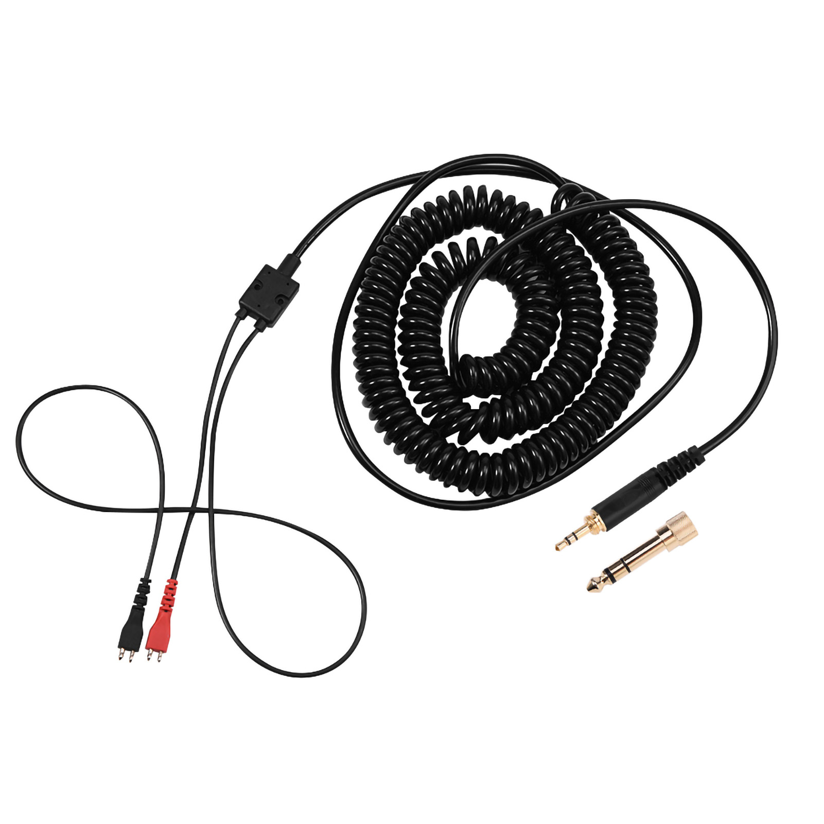 3,5-mm-/6,5-mm-spiral-audiokabel – Hochauflösend, Kupferplattiert, Für Kopfhörer