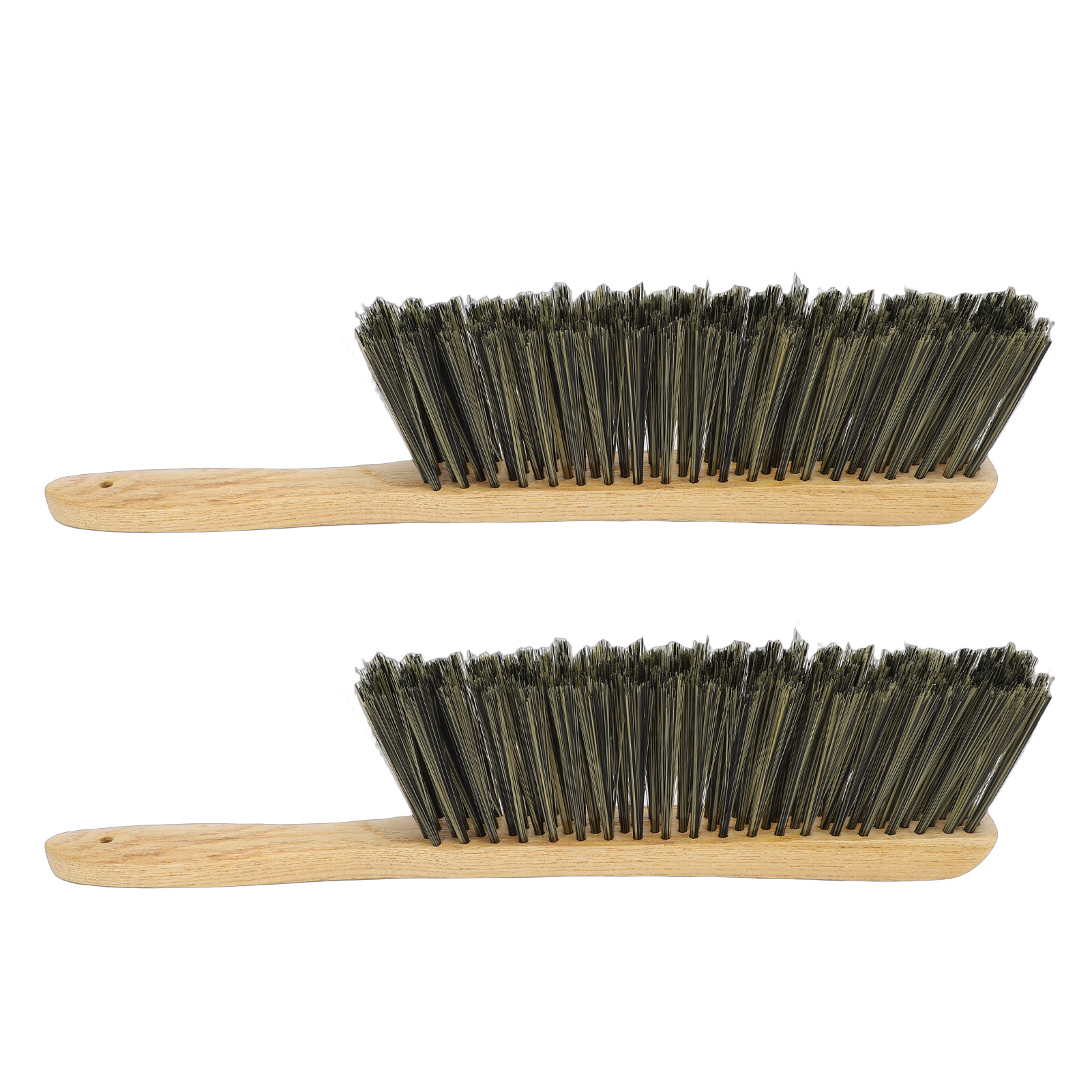 2-teiliger Hölzerner Staubbesen, Bank, Handbesen, Peitsche, Gartenmöbel Mit Langem Stiel, Weiche Borsten, Für Auto, Bett, Sofa, Kamin, Haushaltsreinigung, L.
