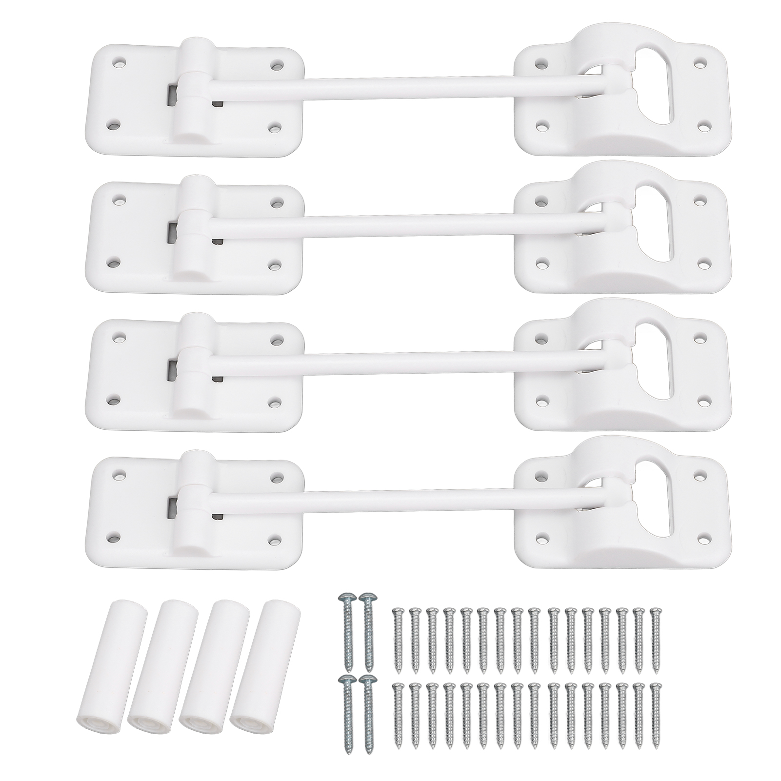 6-zoll-türstopper In T-form, Eingangsriegel Mit Stoßstangen Und Befestigungsschrauben Für Wohnmobile Und Wohnwagen, 4er-set.