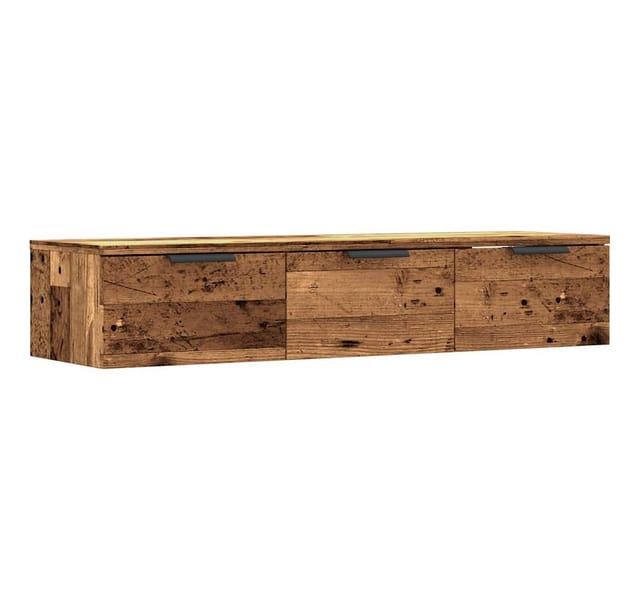 vidaXL Wandschrank Altholz-Optik 102x30x20 cm Holzwerkstoff 856985