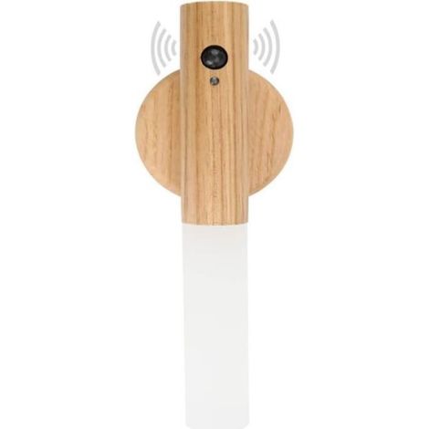 Wandleuchte Aus Holz, Wiederaufladbare, Kabellose, Magnetische, Batteriebetriebene Wandleuchte Mit Schalter