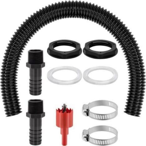 Kit Raccord Citerne Pluie Tuyau 50 Cm Pour Réservoir