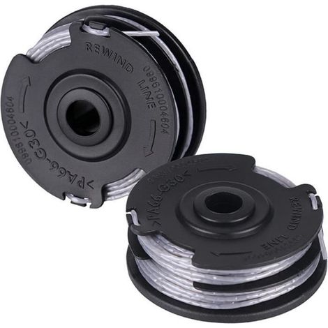 Ersatzspule Für Rasentrimmer, 2 Stück, Ø 1,6 Mm, 6 M, F016800351, Nylonspule, Spule Für Bosch Art 24, 27, 30, 30-36 Li Freischneider