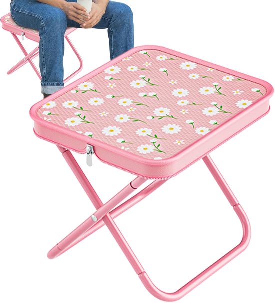 Klapphocker Tragbarer Klapphocker - Robuster Stuhl Mit Bequemer Sitzfläche Für Outdoor-camping, Bar Und Küche
