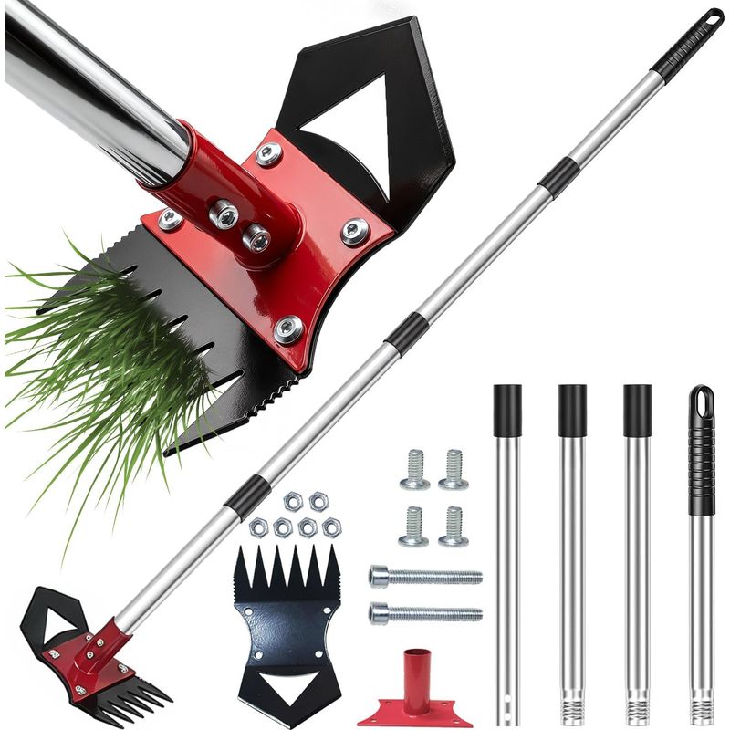 Unkrautstecher, 156 Cm – Unkrautjäter, Handunkrautstecher, 2-in-1 Gartenrechen Und Hacke: Effizientes Jäten Im Garten