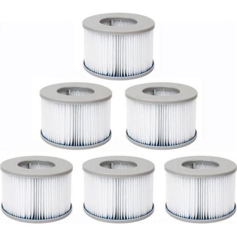 Set Mit 6 Whirlpoolfiltern Für Mspa Aufblasbare Pools – Ø108 Cm